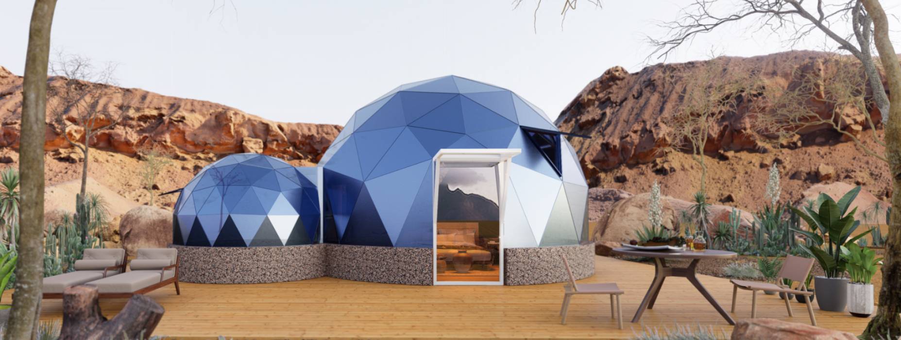 易门县球形智能光伏玻璃星空房